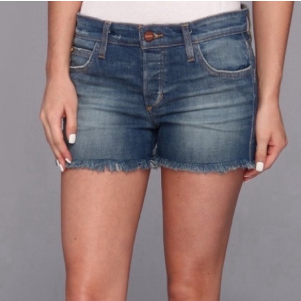 NWT Joe’s Mariela Mid Rise Raw Hem Button Fly Cut-Off Jean Shorts